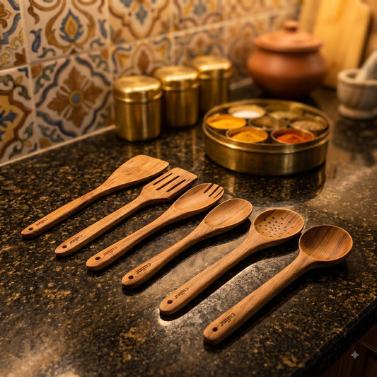 Teakwood Spatulas (Set of 6)