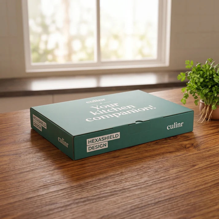 Culinr-Teal-green_packaging_box_on_table